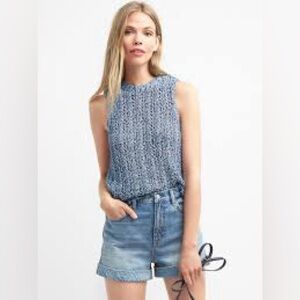 🩵GAP Sleeveless Knit Sweater Vest/ Tank Top EUC, Size: M
